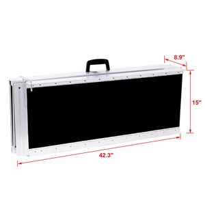 Rampe pliable portable en aluminium de 7 pieds, surface antidérapante, capacité de 600 livres, deux pièces séparées - Product Image 2