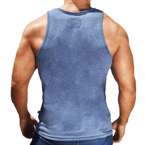 Débardeur sans manches pour homme, jaune fluo, col rond, respirant, en polyester tissé, couleur unie, coupe décontractée et sportive, idéal pour l'été et l'entraînement, avec logo frontal - Product Image 6