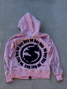 Sweat à capuche zippé Music Saved Me pour homme, streetwear, noir, coton, molleton français, coupe classique, vêtements d'automne - Product Image 6