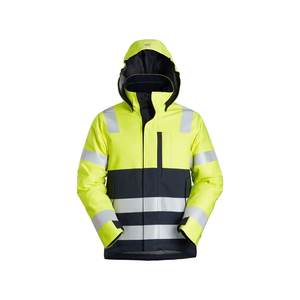 Chaqueta de Seguridad de Alta Visibilidad Impermeable ANSI Clase 1, Diseño Personalizado OEM, 100% Poliéster, Cierre de Cremallera, Ropa de Trabajo Reflectante para Construcción - Product Image 6