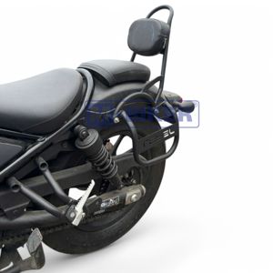 M-Biker Hond Rebel Series แร็คท้ายรถพร้อมพนักพิงสำหรับผู้โดยสาร อุปกรณ์เสริมสำหรับรถจักรยานยนต์ - Product Image 3