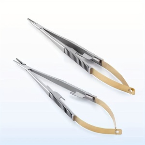 Porte-aiguille chirurgical Castroviejo 14 cm/5,51 po, instrument de microchirurgie de précision pour salle d'opération, certifié CE - Product Image 6