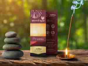 Bâtons d'encens PRAANA Ultra Premium, parfum naturel Agarbatti pour la méditation, le yoga, la pooja, l'aromathérapie - Product Image 2