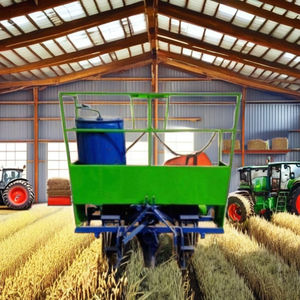 Plantadora de Caña de Azúcar con Motor y Engranaje de Rodamiento, Maquinaria Agrícola Multifuncional de 600 kg, Verde Azul, 50 HP - Product Image 1