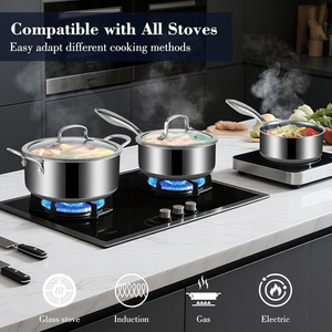Elegant Kitchen Sauce <b>Pan</b> With Strong Base <b>And</b> Comfortable Grip For Long Lasting Performance - Product Image 6