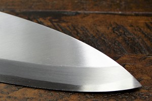 Cuchillo de Chef Moderno Forjado a Mano Personalizado, Hoja de Acero Inoxidable de 8 Pulgadas de Largo, Mango Ambidiestro de Cuerno y Madera, Grosor de 3.0 mm, Extra - Product Image 2