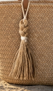<b>Ceramic</b> <b>Vase</b> with Tassel Decor Minimalist Home Decor Tabletop Indoor Living Room Feature - Product Image 3