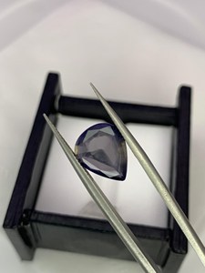 Piedra preciosa de iolita azul, corte ovalado, piedra natural azul violeta, cristal facetado suelto para joyería al por mayor - Product Image 6