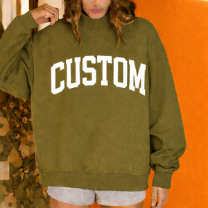 Women Mock Neck Long Sleeve Sweatshirt Soft Cotton Blend Fashion Winter Essential Custom Logo - Product Image 1