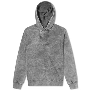 Sweat-shirts décontractés haut de gamme pour hommes, effet délavé, texture vintage, intérieur doux, coupe confortable, coutures durables, respirant - Product Image 1