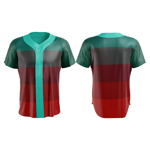 Camiseta de Béisbol Transpirable de Secado Rápido JAMEZ SPORTS - Nombre del Equipo Personalizado Unisex Adulto 100% Mezcla de Poliéster y Algodón - Product Image 1