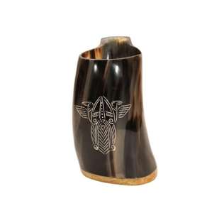 Unique rustic hornware heritage-style horn drinking <b>mug</b> eco-friendly horn beverage container <b>Mug</b> Horn - Product Image 6