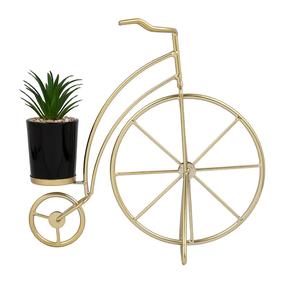 Soporte para Macetas con Forma de Bicicleta de Latón, Diseño Contemporáneo para Decoración de Sala de Estar, Artesanía Metálica Duradera - Product Image 6