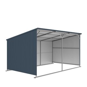 Capannone per Bestiame in Metallo Zincato 12FT X 20FT per Fattoria, 240 Piedi Quadrati, Pannelli Ondulati 27 GA, Montaggio Scorrevole TMG MSL1220 - Product Image 1