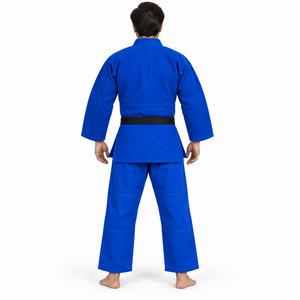 ชุดยูโดแบบ IJF  ผ้าคอตตอนเพิร์ลวีฟ 480 GSM กางเกงเสริมความแข็งแรงสำหรับการแข่งขันระดับมืออาชีพ รับผลิตแบบ OEM ODM ป้องกันแบคทีเรีย - Product Image 3
