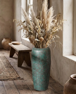 Floor-<b>Standing</b> Decorative Large <b>Vase</b> Ornament Vintage Simple Distressed New Indian Style Sturdy Durable Home Dried flower <b>vase</b> - Product Image 2