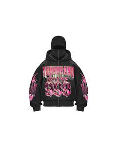 Survêtement unisexe tendance d'hiver à capuche imprimé uni décontracté streetwear 2-en-1 respirant écologique léger 100% coton - Product Image 3