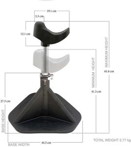 High Adjustable Metal Horse Hoof <b>Stand</b> Farrier Hoofjack with Cradle Post Round Base for Trimming Shoeing <b>Work</b> CE ISO Certified - Product Image 2
