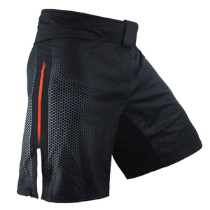 Pantalones Cortos de MMA Unisex para Boxeo, Muay Thai, Entrenamiento de Kickboxing, Elásticos, de Secado Rápido, Transpirables, con Estampado de Camuflaje Sublimado, 100% Poliéster, Colores Personalizados - Product Image 4