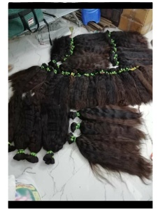 Vente directe d'usine 100% perruques de style vague de paquet de cheveux humains de temple indien brut vierge non transformé de l'Inde - Product Image 2