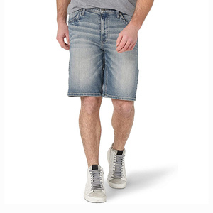 Nouveaux shorts en jean vintage respirants pour hommes, taille mi-haute, en coton, extensibles, décontractés, très élastiques - Product Image 3