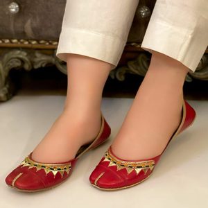 Girls Traditional Handmade Khussa Breathable Punjabi Jutti Ethnic Sandal Multani Wedding Juti Slipper Style Mesh Winter Khussa - Product Image 3