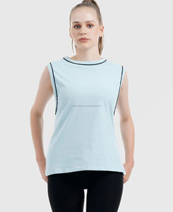 Débardeur court pour femme en tricot de qualité supérieure, col rond, streetwear, respirant, écologique, impression numérique sur le devant, 220g - Product Image 6