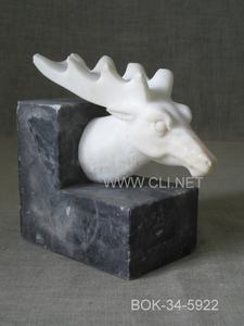 Serre-livres en forme de cylindre de marbre - Product Image 5