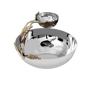 Plateau de service en fer de qualité supérieure avec double finition et motif floral pour les fêtes et les événements - Product Image 5