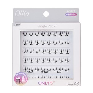 Extensiones de pestañas Olio sin pegamento, paquete individual PLUS, transparentes, cortas, 2 tipos, 1 opción, pestañas postizas - Product Image 1