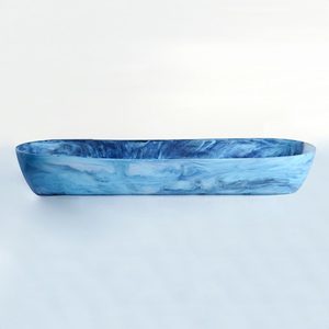Designer Coastal Blue <b>Epoxy</b> Resin Bowl Handcrafted Luxury Decorative Serving Bowl for Kitchen Counter, Dining <b>Table</b>, <b>Coffee</b> - Product Image 4