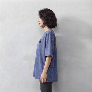 เสื้อยืดคอกลมผ้าฝ้าย 100% สกรีนโลโก้แบบแอพพลิเคชั่น  รักษ์โลก ใส่สบายในฤดูร้อน ทรงปกติสำหรับผู้หญิง - Product Image 6