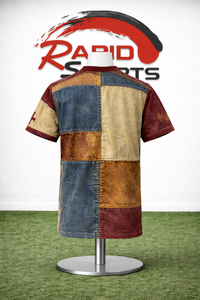 Men's Christian Jesus <b>Patchwork</b> Printed T-<b>Shirt</b> Vintage Religious Graphic Streetwear Regular Fit 100% Cotton T-<b>Shirt</b> - Product Image 6