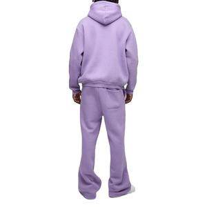 Men's Winter Casual <b>Jogger</b> Set 100% Polyester Knitted Fabric Embroidery Heat-Transfer Printing <b>Oversized</b> Sweatpants Hoodie Set - Product Image 6