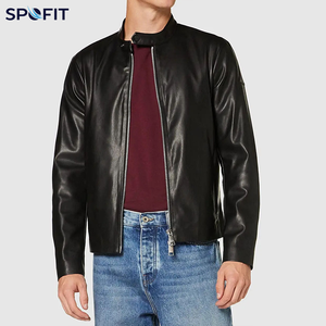 Blouson en cuir de vachette personnalisable, nouveau design, collection hiver 2026, pour homme, décontracté, avec logo frontal, respirant et écologique, vente en gros - Product Image 3