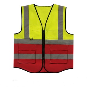 Gilet de sécurité réfléchissant haute visibilité avec poches et logo personnalisé - Product Image 3