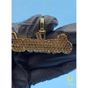 Hip Hop Lab Grown Diamond <b>Name</b> Pendant Iced Out Gold <b>Chain</b> Custom Bling Jewelry Gift - Product Image 5