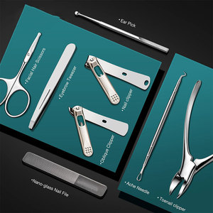 Professional Salon Manicure <b>Pedicure</b> Kit Stainless Steel Nail Clipper Cuticle <b>Tools</b> Set Travel Case - Product Image 2