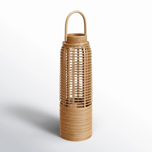 <b>Lantern</b> Style <b>Rattan</b> Candle Holder Handmade Woven <b>Lantern</b> For Home Decor Table Centerpiece And Event Rustic Boho Decor - Product Image 1