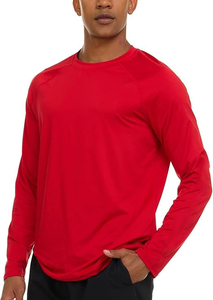 Men Rash Guard Long Sleeve Breathable Stretch Quick Dry UV Protection Swim <b>Surfing</b> Training Athletic Wear Men Rash Guard - Product Image 2