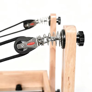 Reformer Pilates en chêne personnalisé, machine de fitness en bois de caoutchouc durable pour le <span class=keywords><strong>yoga</strong></span>, Reformer Pilates en bois pour usage commercial - Product Image 6