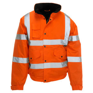 Veste de travail matelassée haute visibilité imperméable et respirante pour homme, uniforme de travail personnalisé, bandes réfléchissantes fluorescentes pour la sécurité routière, unisexe - Product Image 2