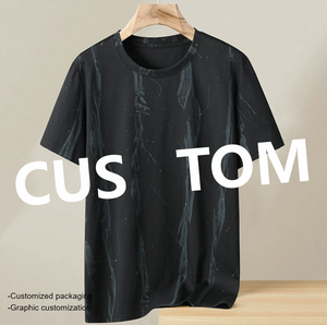 เสื้อยืดโอเวอร์ไซส์ผ้าถักเนื้อแน่น พิมพ์ลายสกรีน รุ่นใหม่ปี 2026 สำหรับผู้ชาย โพลีเอสเตอร์/คอตตอน คอกลม ไซส์พลัส สั่งทำได้ - Product Image 2