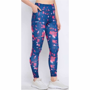 Women's High Waist <b>Printed</b> <b>Leggings</b> Stretch Full Length Yoga Pants with Pocket Casual Workout Trousers - Product Image 1