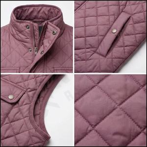 Chaleco acolchado personalizado para hombre, chaqueta de invierno de talla grande con multibolsillos sin mangas acolchados para trabajo informal, viajes al aire libre - Product Image 4