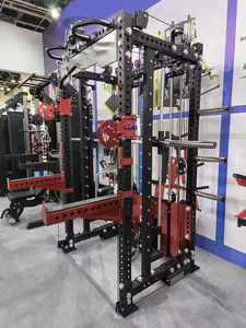 Nouvelle conception, vente chaude en usine, station de musculation commerciale, machine <span class=keywords><strong>Smith</strong></span> avec croisement de câbles, rack d'entraînement complet - Product Image 6
