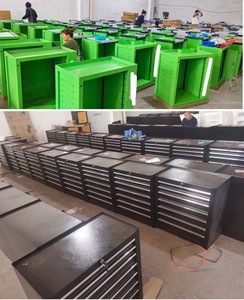 Flexible Modular Unit Combination Design Industrial Steel Tool <b>Cabinet</b> OBM/OEM 48 Drawers Pegboard <b>Lockable</b> Doors 300kg Load - Product Image 3