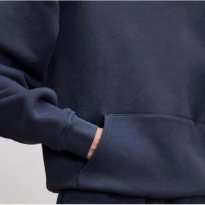 Haut à capuche oversize décontracté pour femme, style streetwear, en molleton de coton, coupe ample, vente en gros, fabricant - Product Image 6
