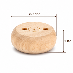 Wooden Round Furniture <b>Legs</b> Minimalist Design Solid Wood <b>Sofa</b> <b>Leg</b> Easy Installation Solid Wood <b>Sofa</b> <b>Leg</b> - Product Image 2