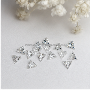 บริการทำเครื่องประดับเพชรแบบกำหนดเอง SHRAMAN DIAMOND เพชรทรงสามเหลี่ยมสังเคราะห์ HPHT/CVD ขนาด 0.75 กะรัต/ชิ้น คุณภาพ VS-Si สี DEF ระดับ Excellent - Product Image 3